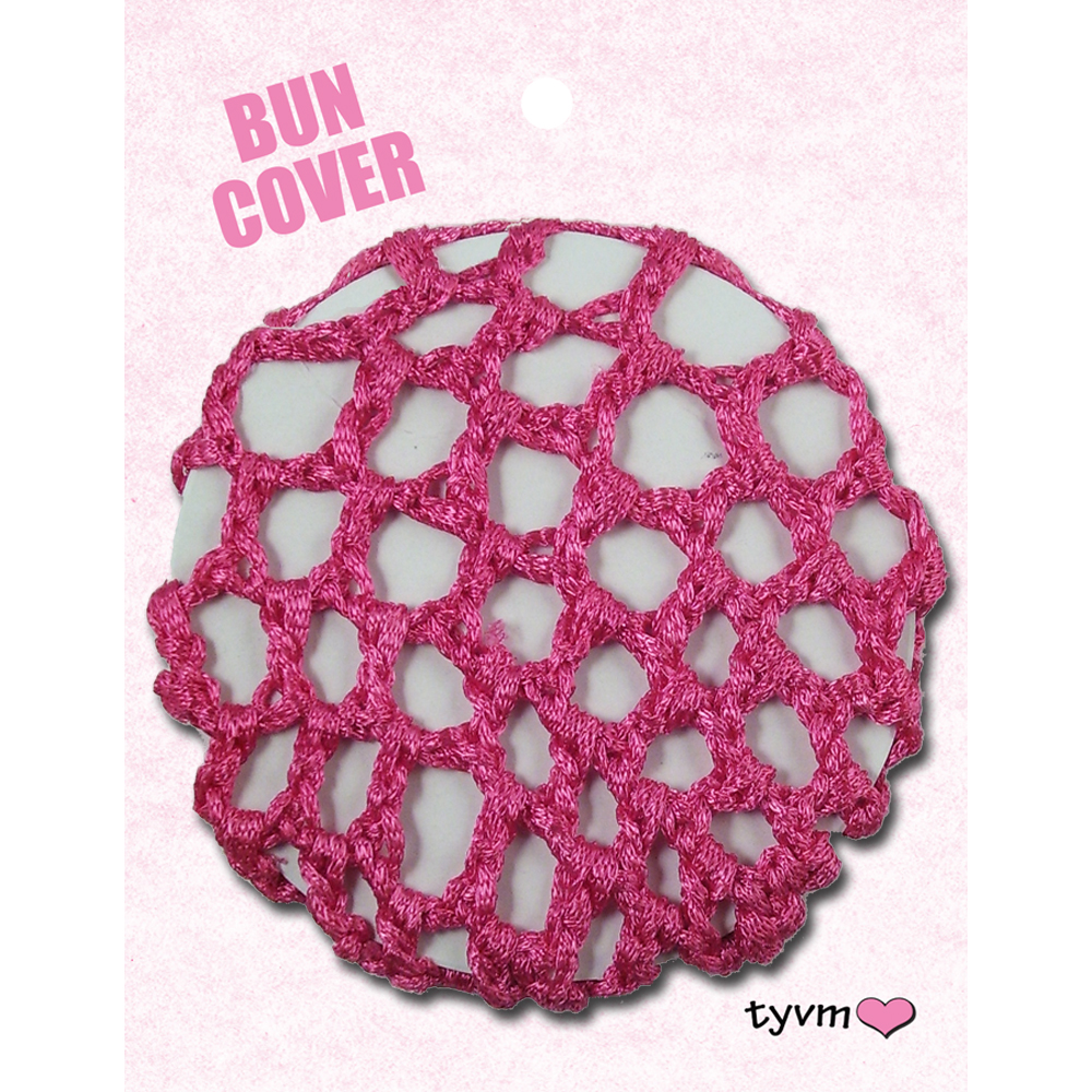 44636 Plain Braided Bun Cover - Fuscia