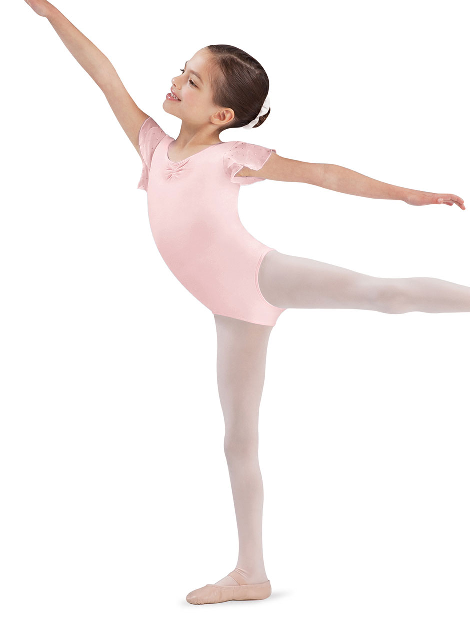 CL3732 Scarlett Tulip Sleeve leotard - Light Pink 12