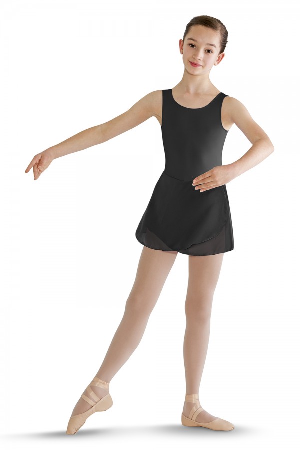 CL8255 Tank Skirted Leotard -Black 2-4