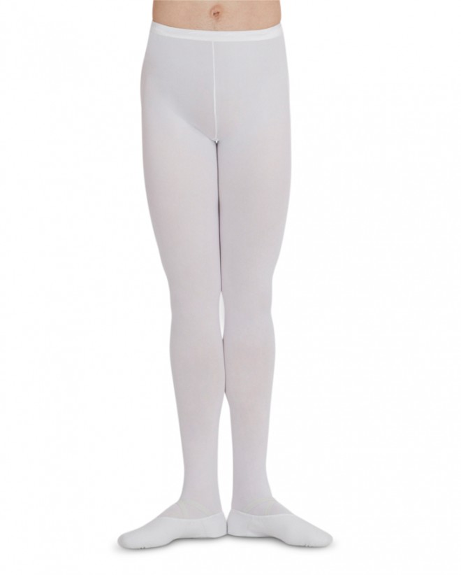 MT11 Men's Knit Footed Tight w/Seams - Dyeable White XS