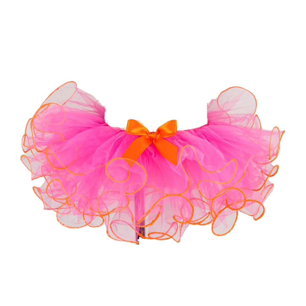 9944324 Tutu With Accent Trim - Fuscia