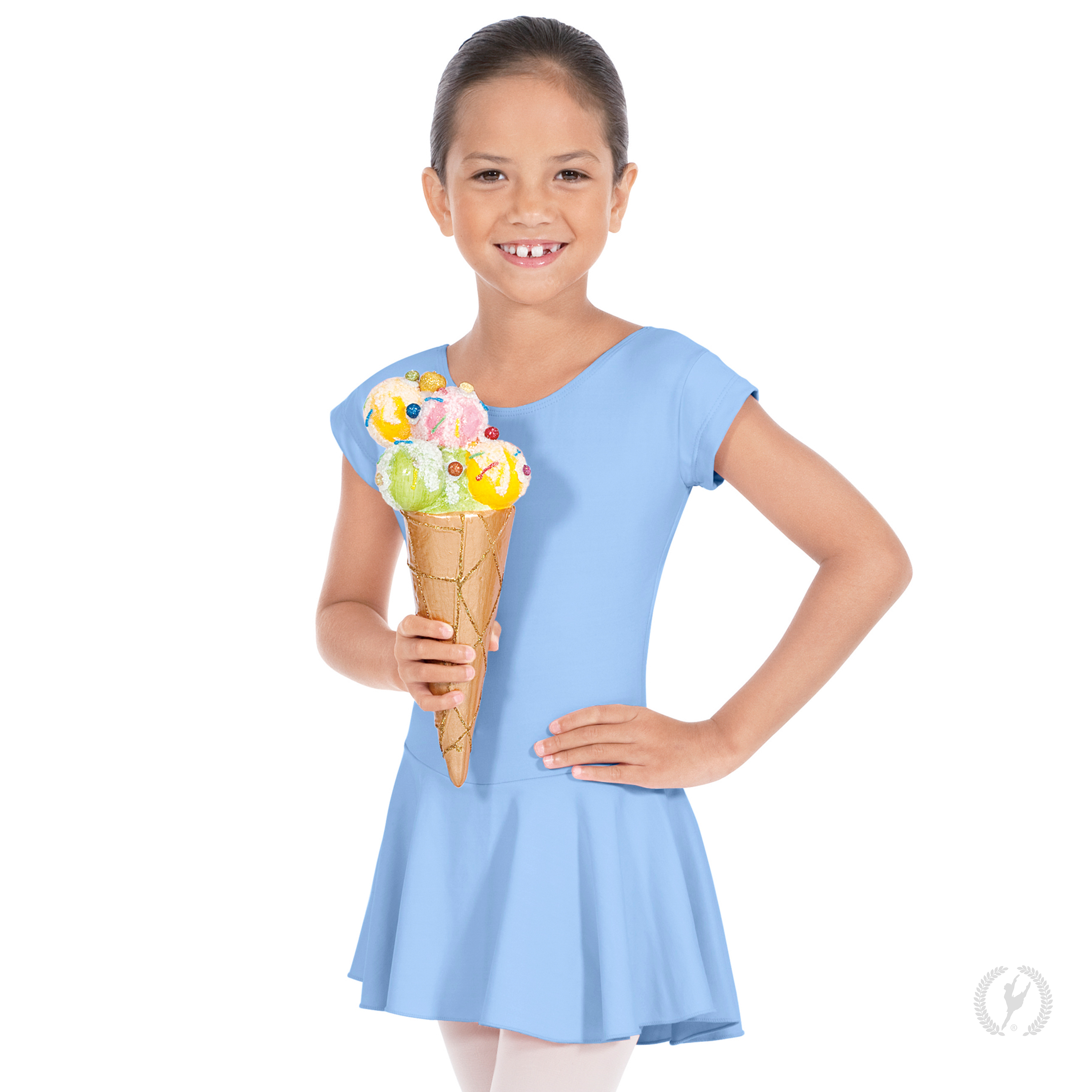 44285 Bow Back Leo w/Skirt - Lilac S