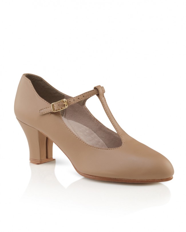 750  Jr Footlight™ T-Strap - Caramel 10.5